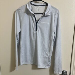 EUC Vineyard Vines Boys Striped Performance Sankaty Quarter Zip Pullover XL (18)